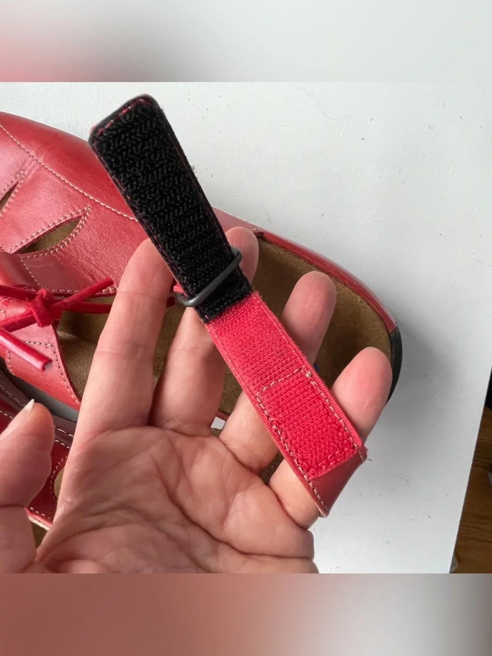 Wolky sz 12 Comfort Kite Sandal Red Leather Platform Walking Ultra Lite